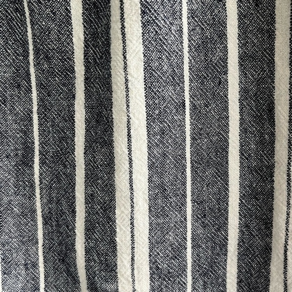 Old Navy Blue White Nautical Striped Linen Blend Sleeveless Dress Size Small - Picture 3 of 8